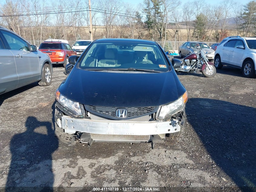 2012 HONDA CIVIC VIN: 2HGFG3B5XCH554941