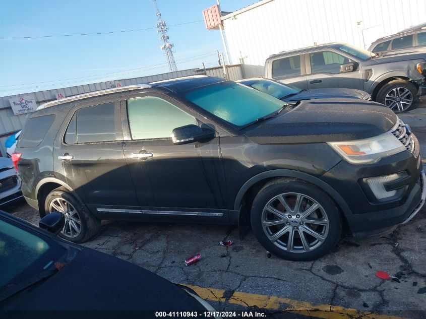 2017 Ford Explorer Limited VIN: 1FM5K7F8XHGB81483 Lot: 41110943