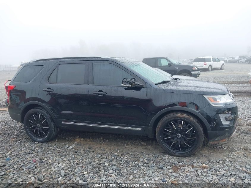 2017 Ford Explorer Xlt VIN: 1FM5K7D80HGD10267 Lot: 41111010