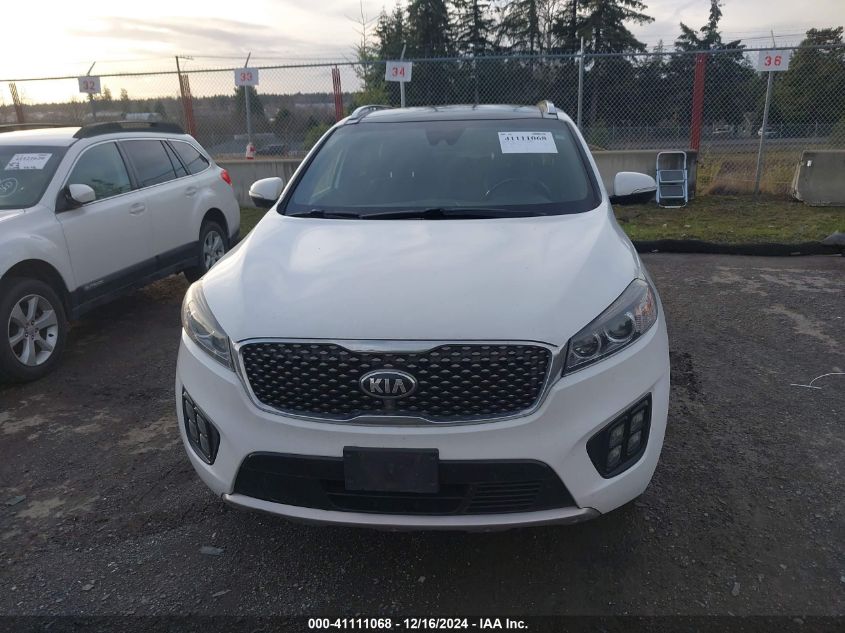 2016 Kia Sorento 3.3L Sxl VIN: 5XYPKDA5XGG075285 Lot: 41111068