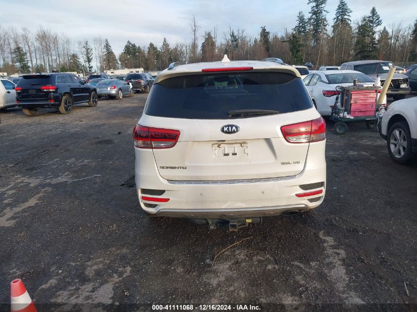 2016 Kia Sorento 3.3L Sxl VIN: 5XYPKDA5XGG075285 Lot: 41111068