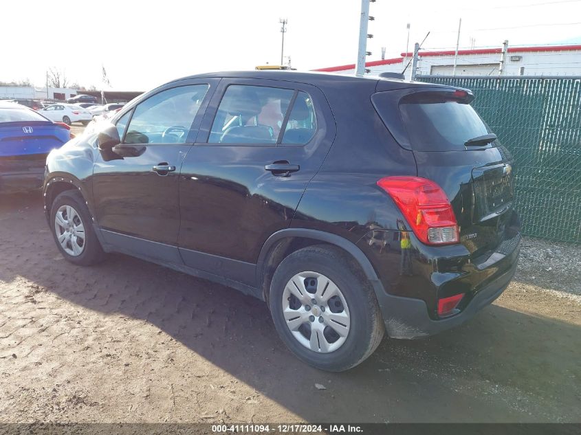 VIN 3GNCJKSB4JL262507 2018 CHEVROLET TRAX no.3