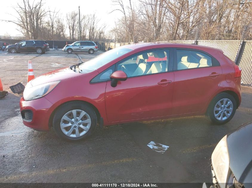 2012 Kia Rio5 Lx VIN: KNADM5A37C6067852 Lot: 41111170