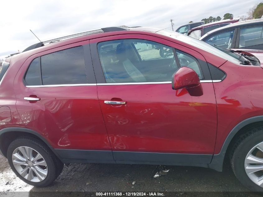 2018 Chevrolet Trax Premier VIN: 3GNCJRSBXJL216205 Lot: 41111368