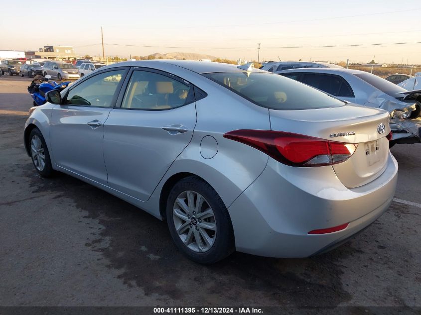 VIN KMHDH4AE5EU068091 2014 Hyundai Elantra, SE no.3