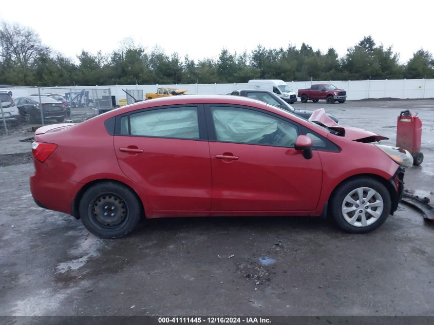 2013 Kia Rio Lx VIN: KNADM4A3XD6152132 Lot: 41111445