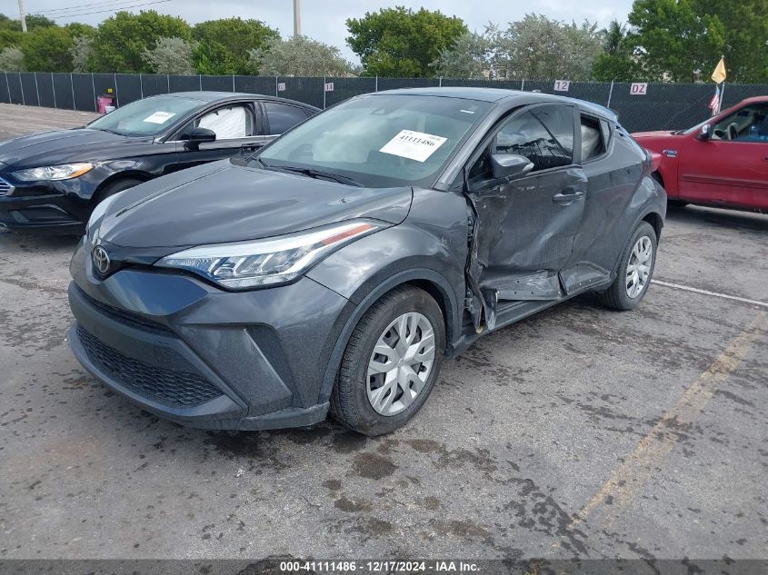 VIN NMTKHMBX9MR128502 2021 Toyota C-HR, LE no.2