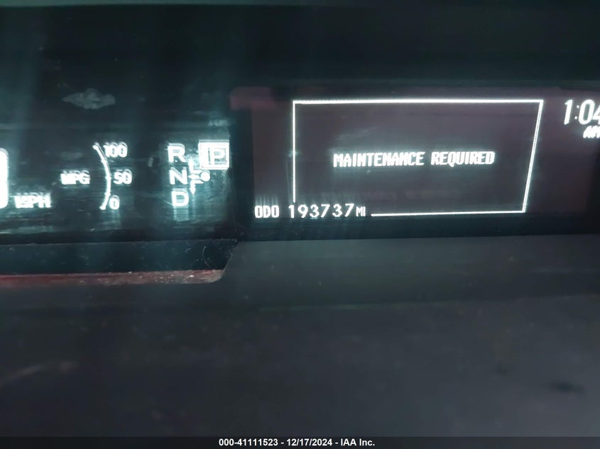 2012 TOYOTA PRIUS VIN: JTDKN3DU2C5492126