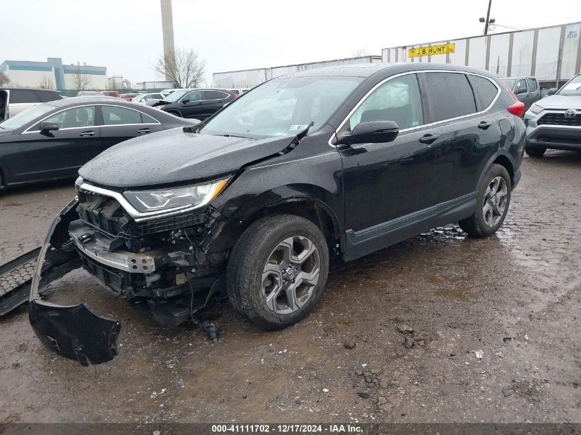 VIN 5J6RW2H56KA004255 2019 Honda CR-V, EX no.2