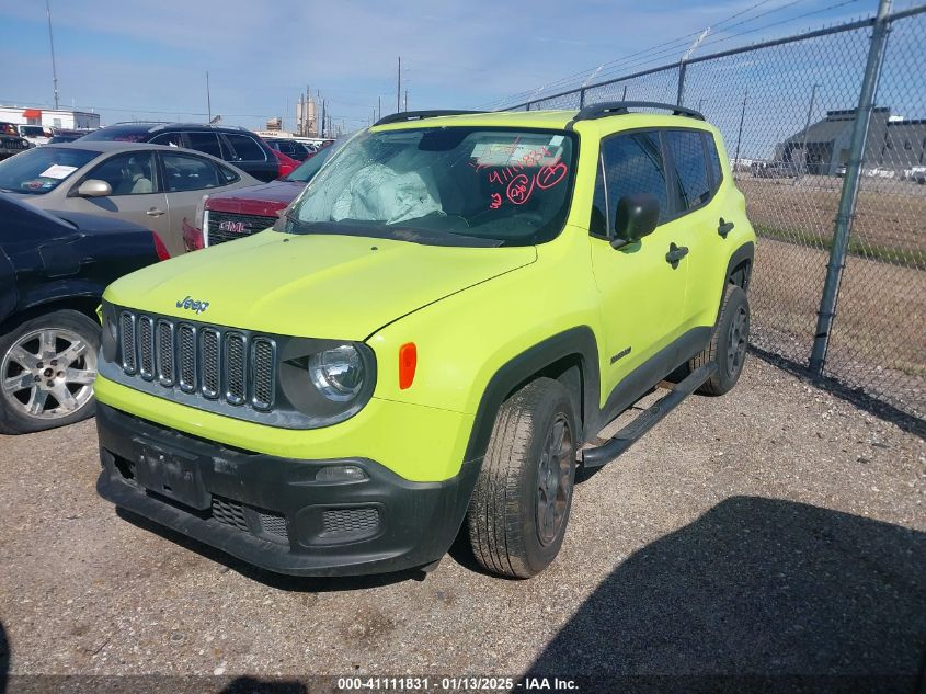 VIN ZACCJBAB8HPG31848 2017 Jeep Renegade, Sport 4X4 no.2