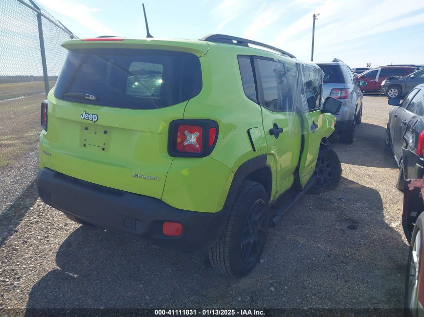 VIN ZACCJBAB8HPG31848 2017 Jeep Renegade, Sport 4X4 no.4