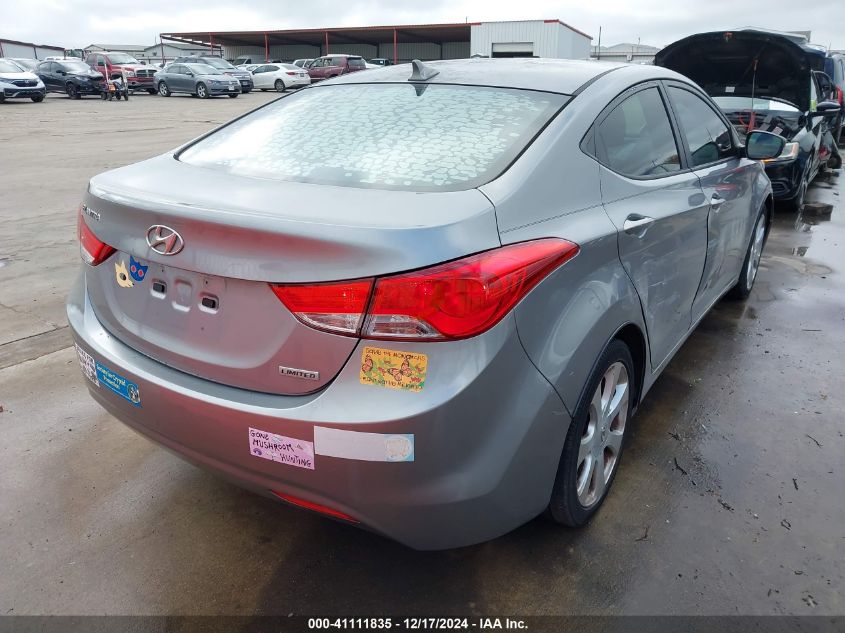 VIN KMHDH4AE6DU883656 2013 Hyundai Elantra, Limited no.4