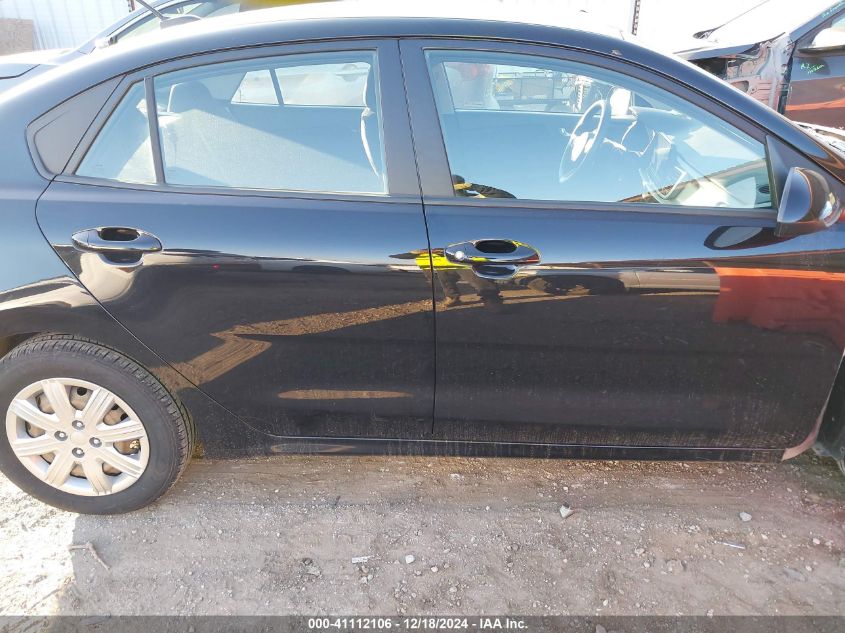 2022 Kia Rio Lx VIN: 3KPA24AD2NE468544 Lot: 41112106