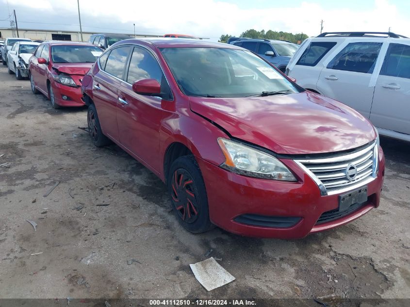 VIN 3N1AB7AP0EL689683 2014 Nissan Sentra, S no.1