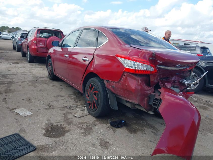 VIN 3N1AB7AP0EL689683 2014 Nissan Sentra, S no.3