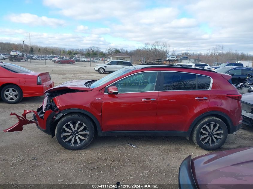 2018 Kia Sportage Ex VIN: KNDPNCAC5J7324998 Lot: 41112562