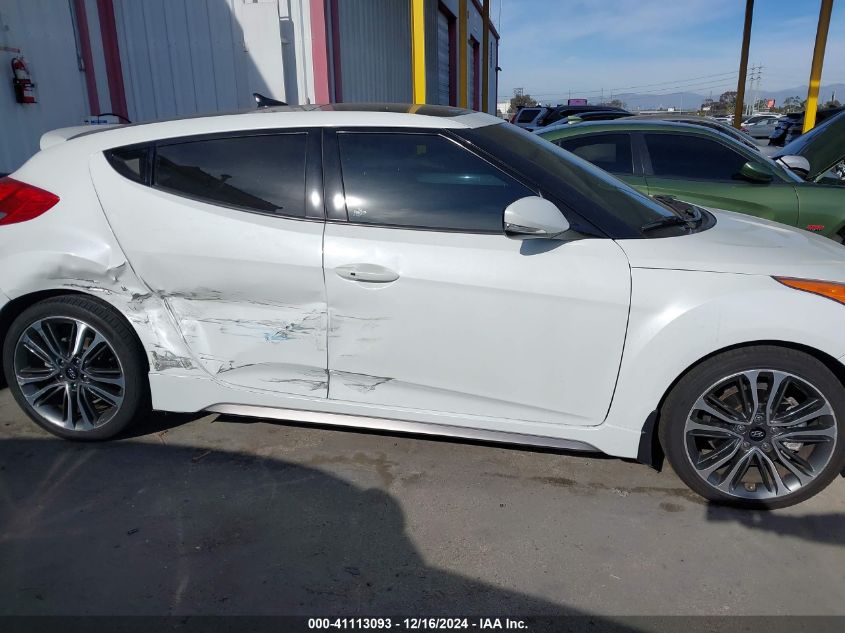 2016 Hyundai Veloster Turbo VIN: KMHTC6AEXGU270174 Lot: 41113093