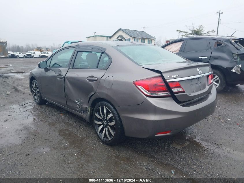 VIN 2HGFB2F97EH535529 2014 Honda Civic, Ex-L no.3