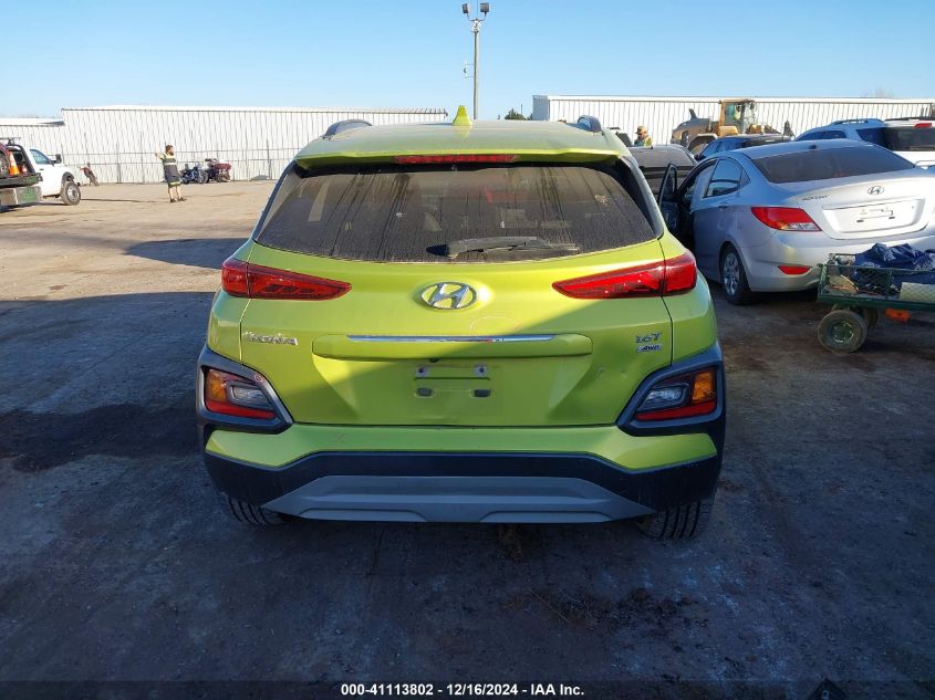 2019 Hyundai Kona Limited VIN: KM8K3CA54KU275423 Lot: 41113802