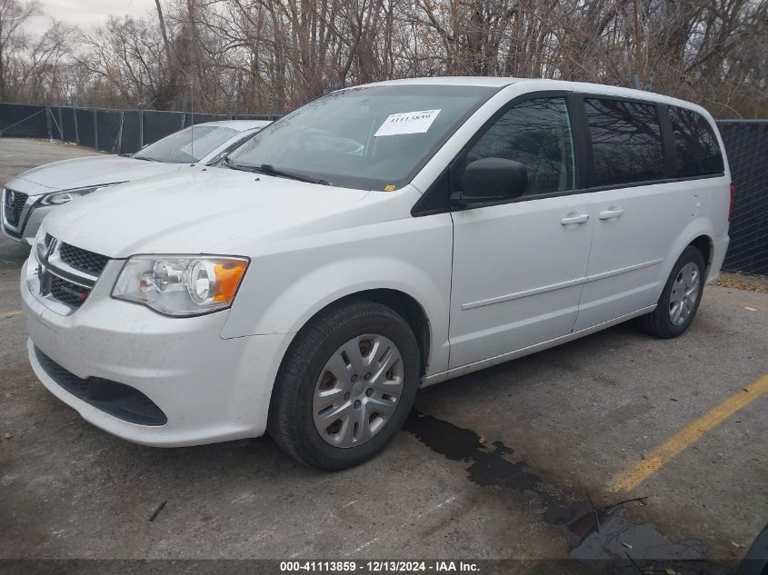 VIN 2C4RDGBGXGR390863 2016 Dodge Grand Caravan, SE no.2