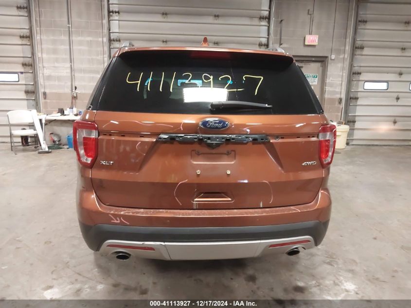 2017 Ford Explorer Xlt VIN: 1FM5K8D86HGA56313 Lot: 41113927