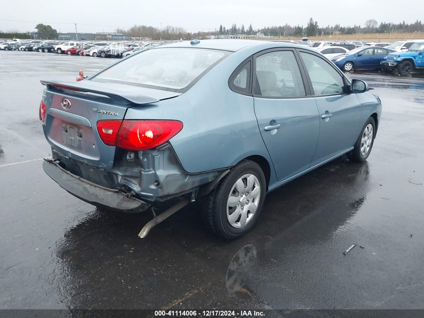2007 HYUNDAI ELANTRA VIN: KMHDU46D87U221321