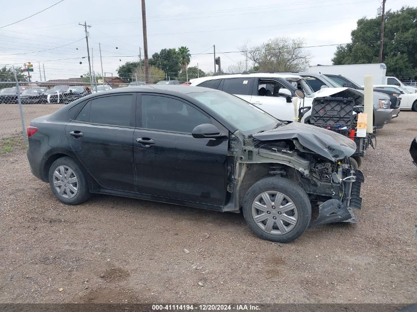 2022 Kia Rio Lx VIN: 3KPA24AD8NE457161 Lot: 41114194