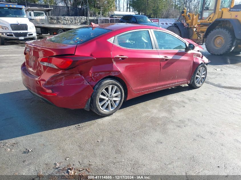 VIN 5NPDH4AE0FH585038 2015 HYUNDAI ELANTRA no.4