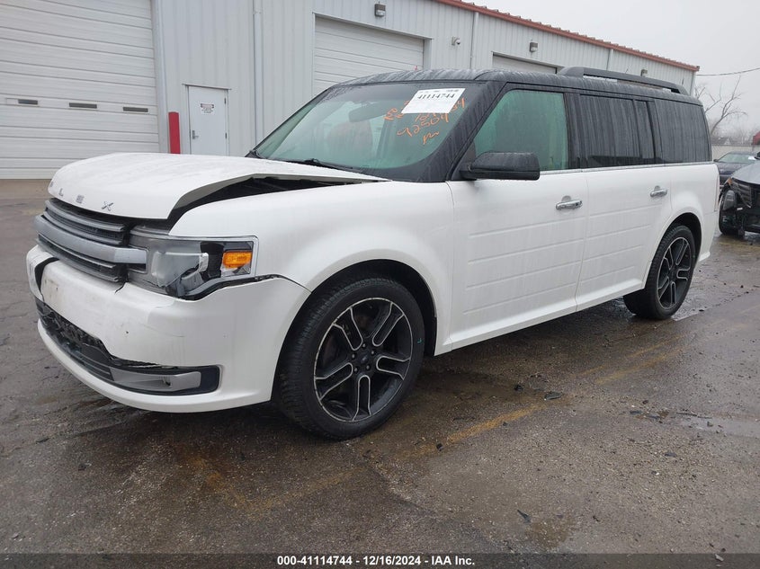 Vin: 2fmhk6dt6ebd03418, lot: 41604920, ford flex limited 20142