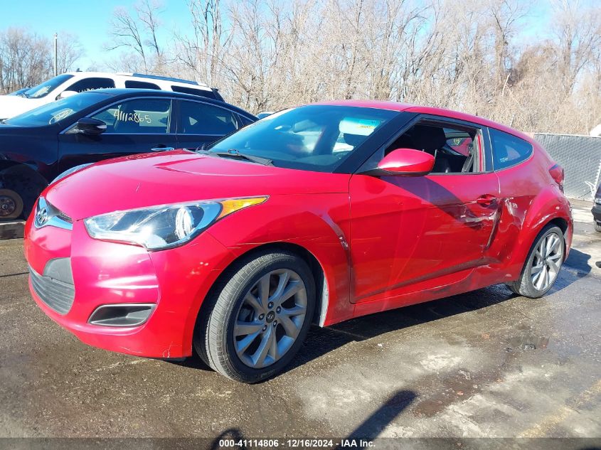 2016 Hyundai Veloster VIN: KMHTC6AD1GU260219 Lot: 41114806