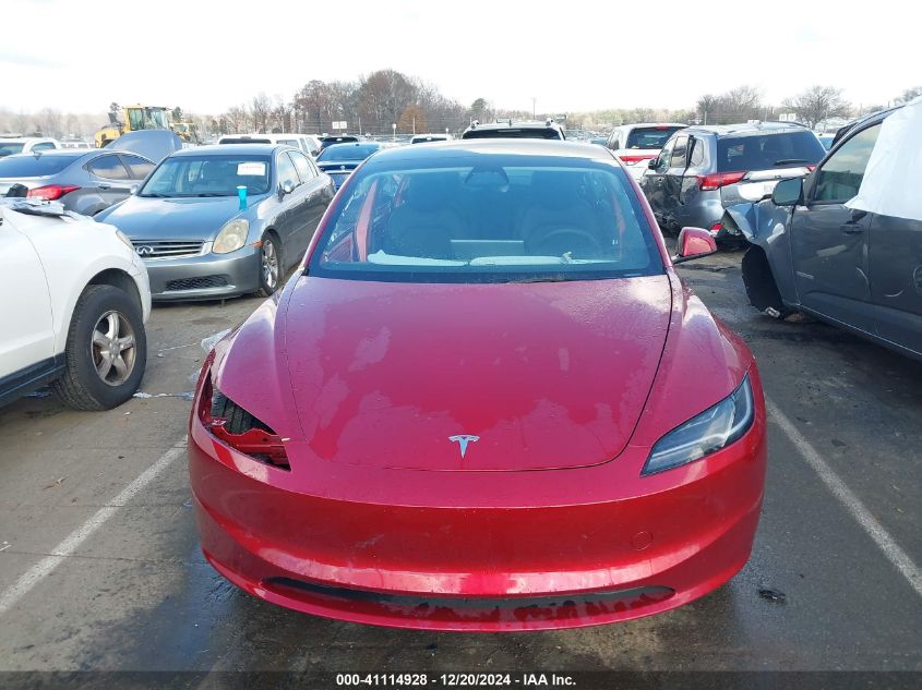 2024 Tesla Model 3 Long Range Dual Motor All-Wheel Drive/Rear-Wheel Drive VIN: 5YJ3E1EA1RF727331 Lot: 41114928