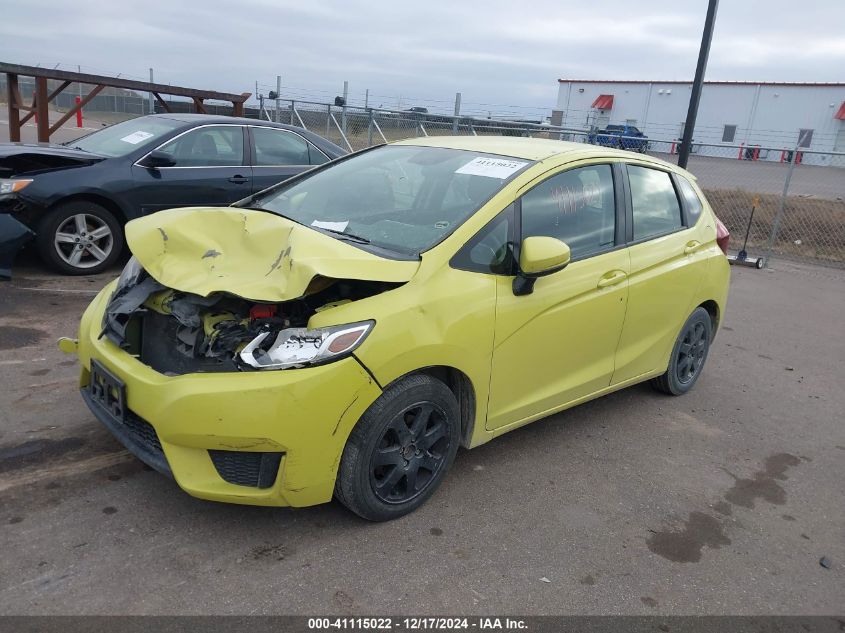 VIN JHMGK5H58GS010942 2016 Honda Fit, LX no.2