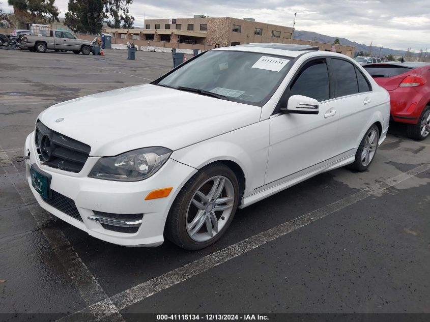 VIN WDDGF4HBXEA961366 2014 Mercedes-Benz C 250, Lux... no.2