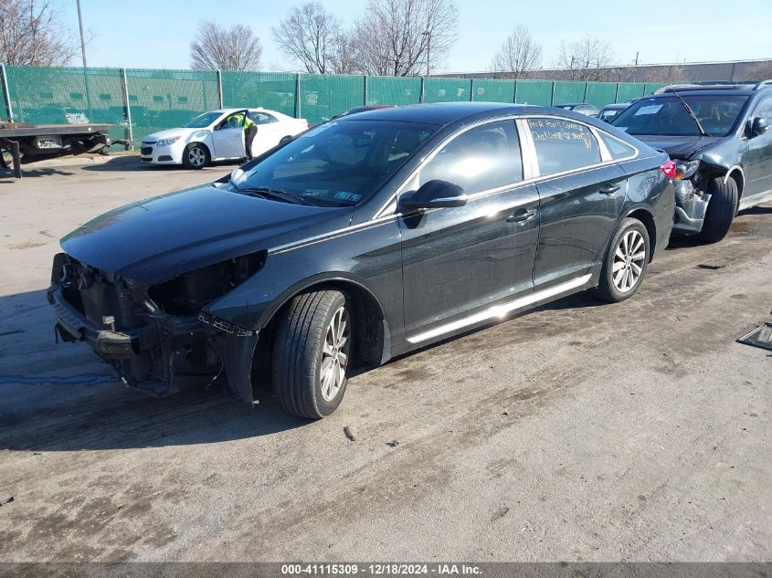 VIN 5NPE34AFXGH292390 2016 Hyundai Sonata, Sport no.2