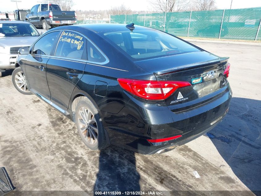 VIN 5NPE34AFXGH292390 2016 Hyundai Sonata, Sport no.3