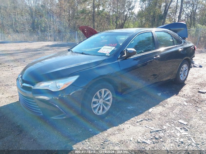 VIN 4T4BF1FK4FR489804 2015 Toyota Camry, LE no.2