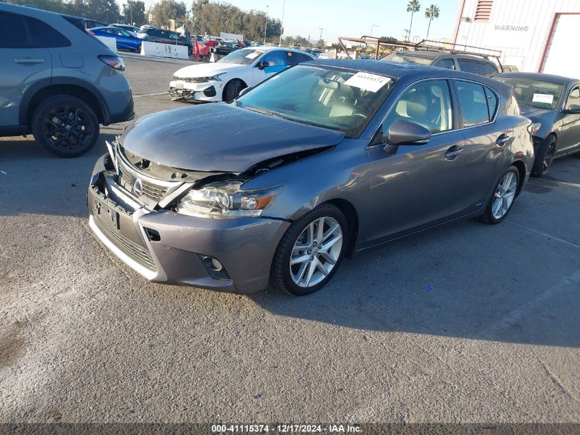 VIN JTHKD5BH2F2221706 2015 LEXUS CT 200H no.2