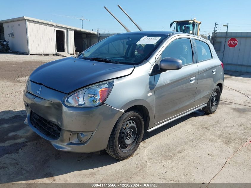 VIN ML32A3HJ4FH056752 2015 Mitsubishi Mirage, DE no.2