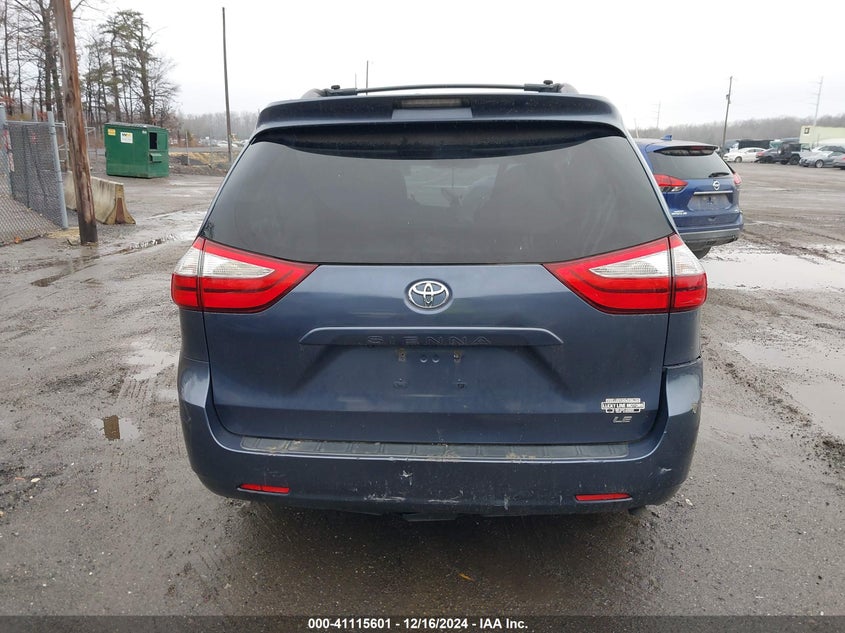 2015 Toyota Sienna Le 8 Passenger VIN: 5TDKK3DC4FS645829 Lot: 41115601