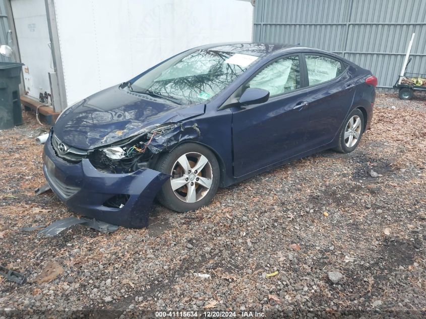 VIN 5NPDH4AEXDH450789 2013 Hyundai Elantra, Gls no.2