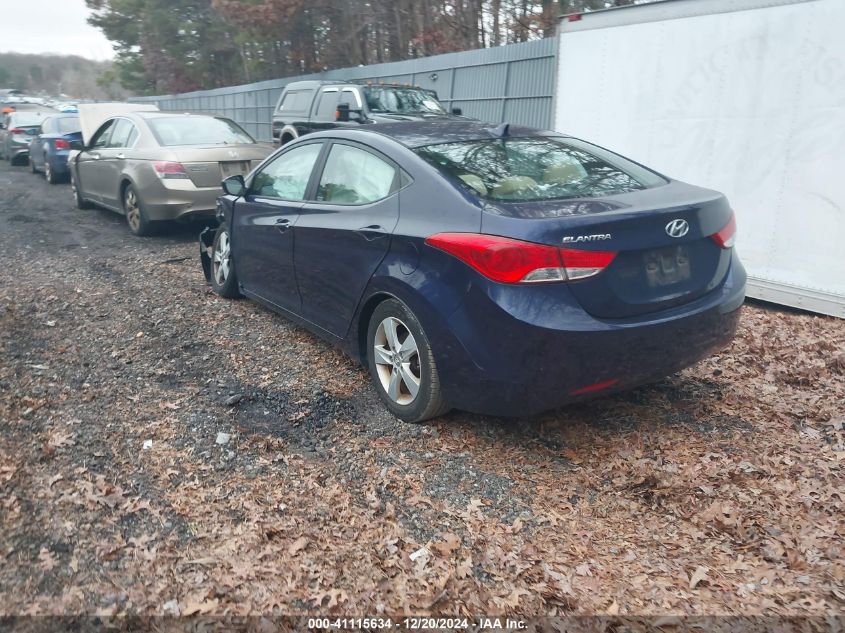 VIN 5NPDH4AEXDH450789 2013 Hyundai Elantra, Gls no.3