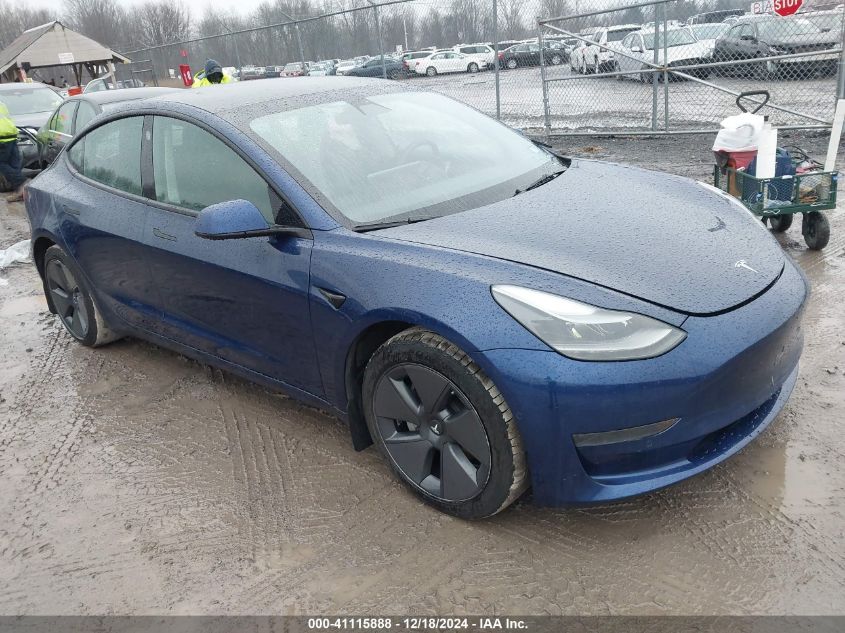 VIN 5YJ3E1EA8NF189964 2022 Tesla Model 3, Rear-Whee... no.1