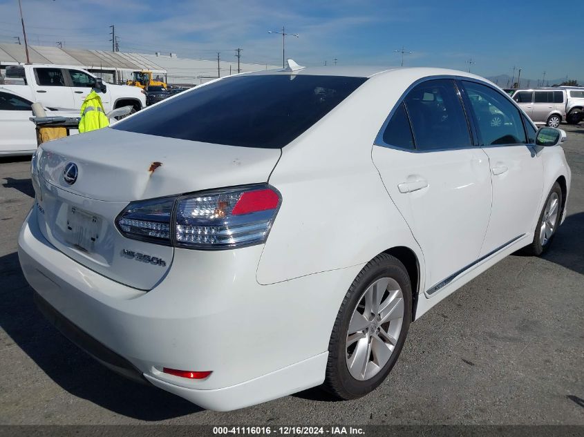 2010 Lexus Hs 250H Base (Ecvt) VIN: JTHBB1BAXA2007802 Lot: 41116016