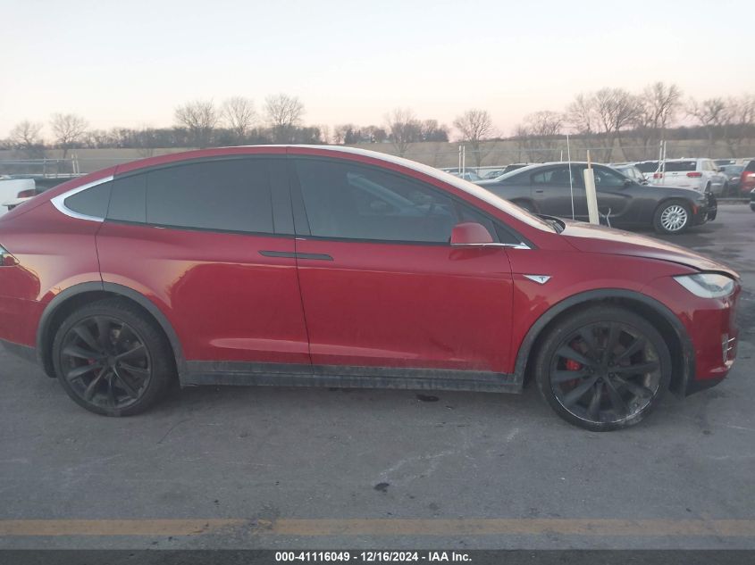 2016 Tesla Model X 75D/P100D/P90D VIN: 5YJXCBE49GF019638 Lot: 41116049