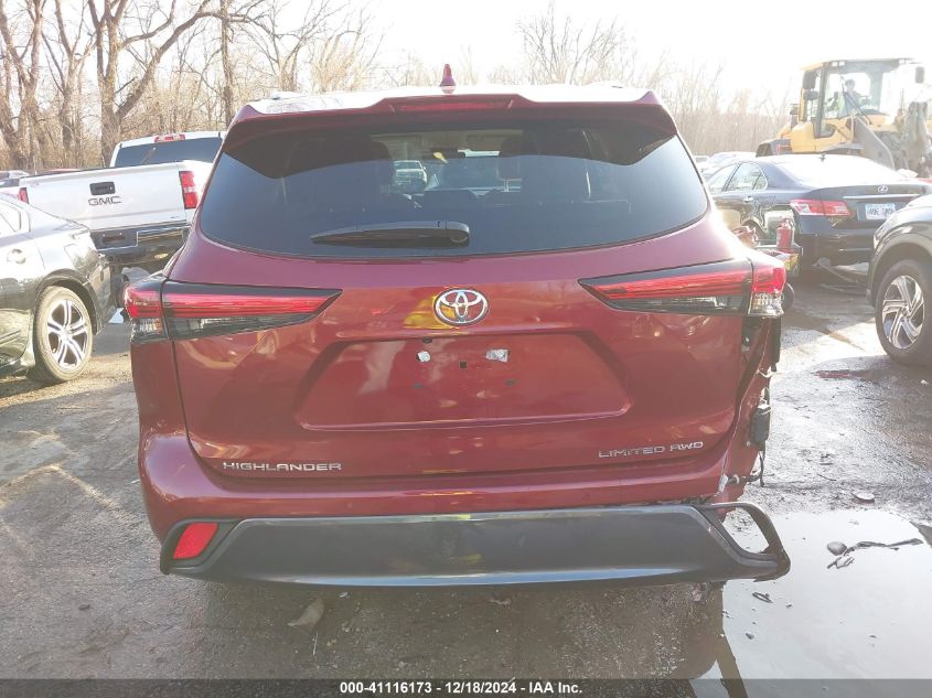 2020 Toyota Highlander Limited VIN: 5TDDZRBH9LS016519 Lot: 41116173