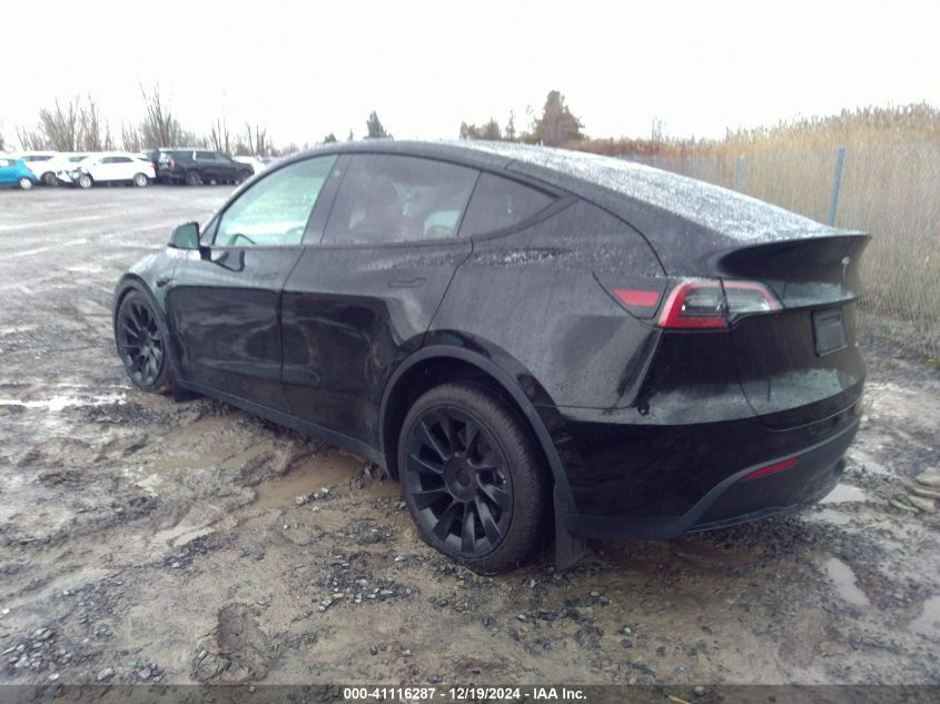 VIN 5YJYGDEE2MF191003 2021 TESLA MODEL Y no.3