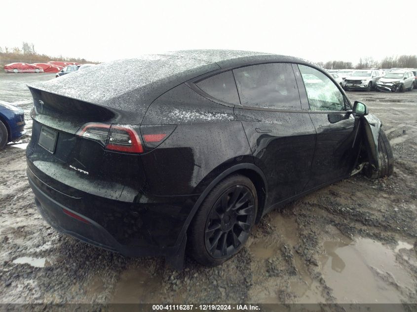 VIN 5YJYGDEE2MF191003 2021 TESLA MODEL Y no.4