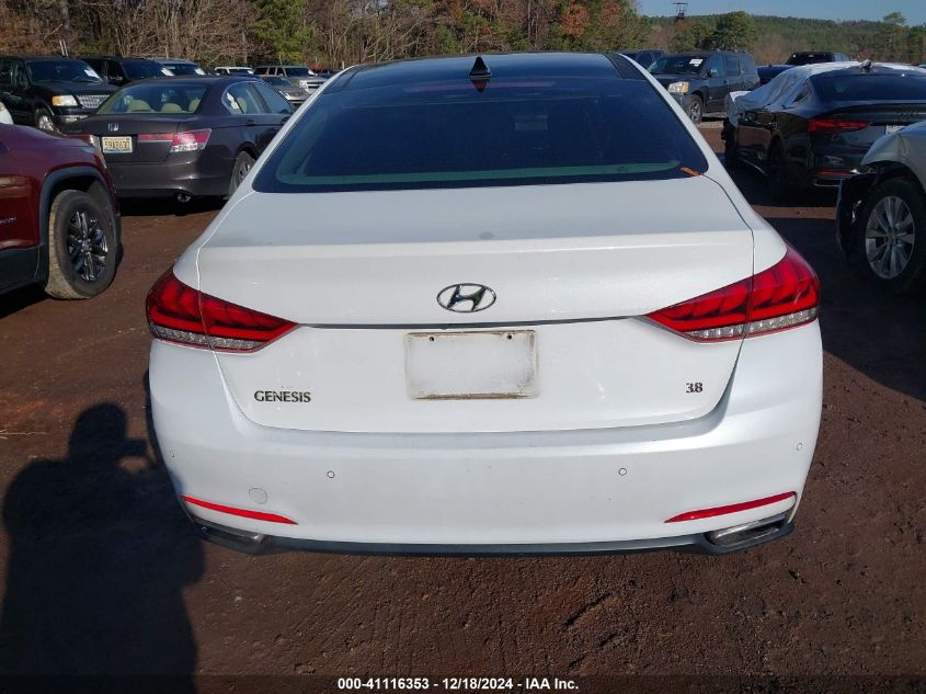 2016 Hyundai Genesis 3.8 VIN: KMHGN4JE9GU118208 Lot: 41116353