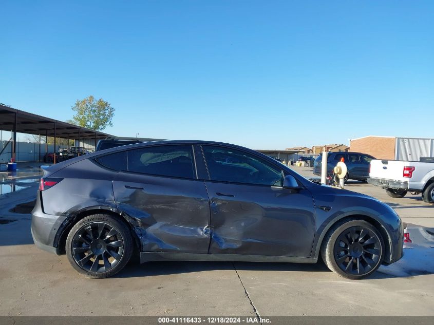 2021 Tesla Model Y Long Range Dual Motor All-Wheel Drive VIN: 5YJYGDEE5MF190153 Lot: 41116433