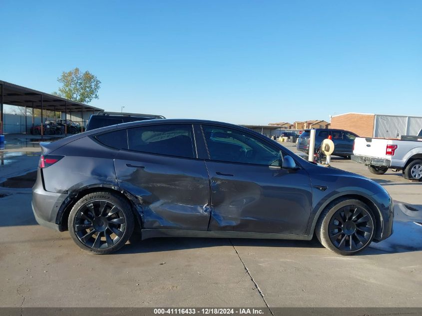 2021 Tesla Model Y Long Range Dual Motor All-Wheel Drive VIN: 5YJYGDEE5MF190153 Lot: 41116433